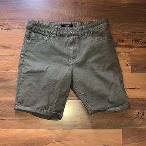 Olive green shorts